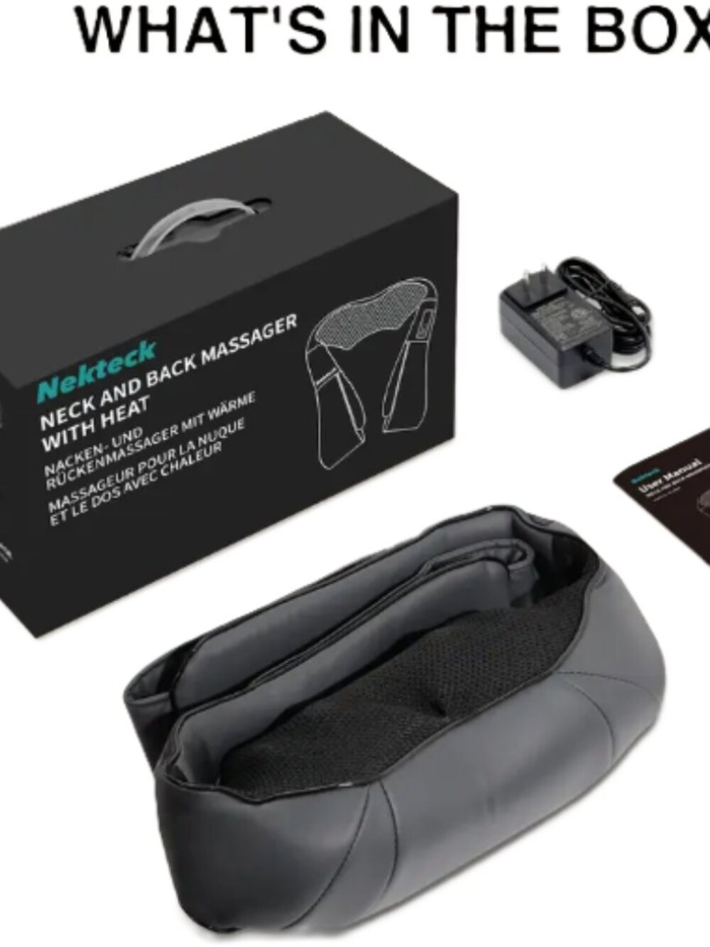 Neck and Back Massager with Soothing Heat